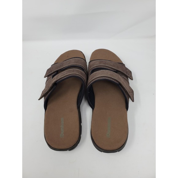Dunham Men\'s Newport Slide Sandals CH0485 Size 13 Brown